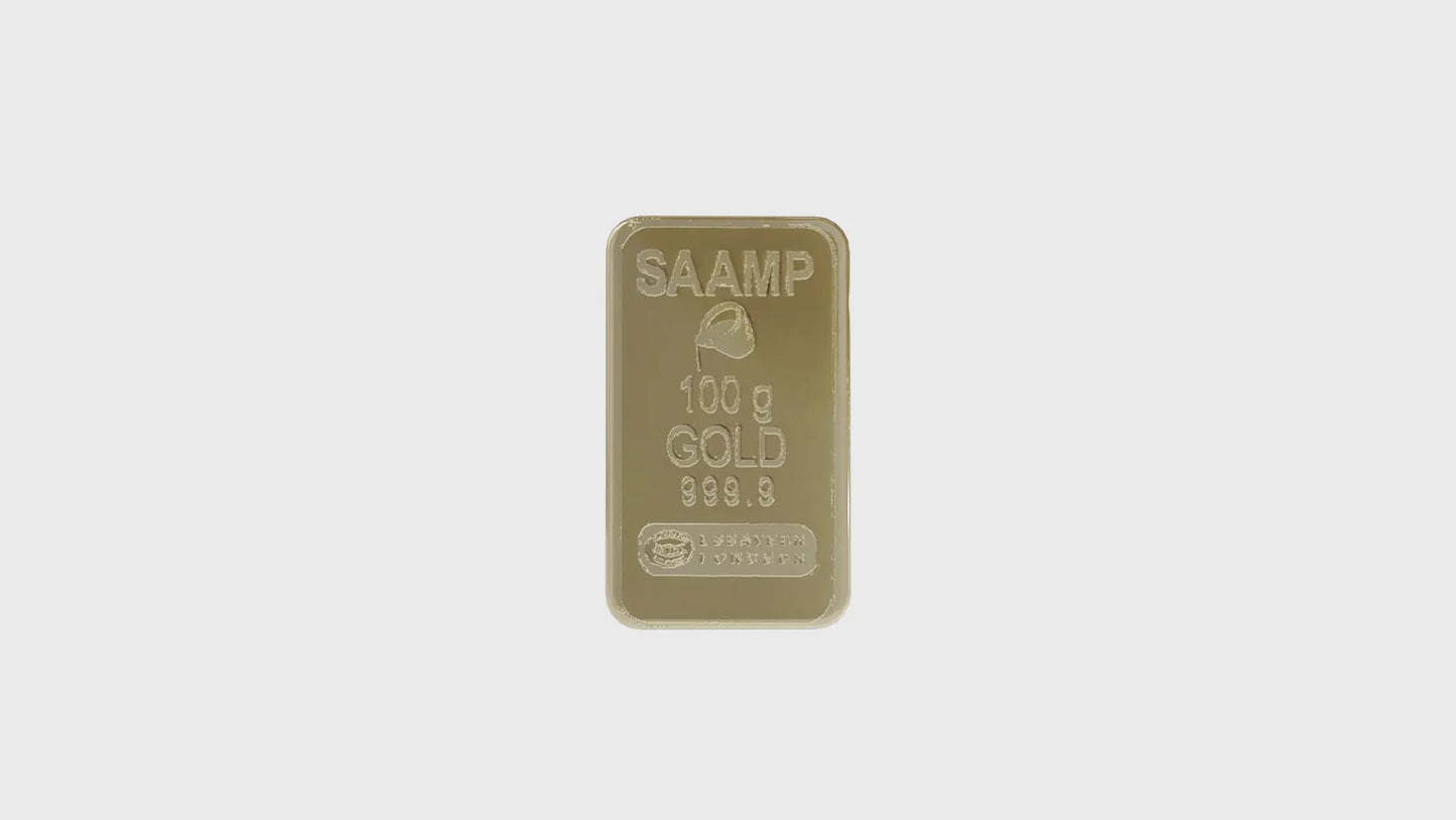 Lingot d’or 100 g – Or pur 999,9‰
