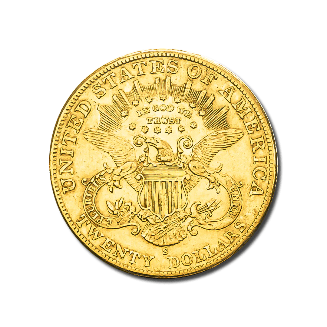 Pièce Or 20 Dollars US –33,44 g – Or 900‰