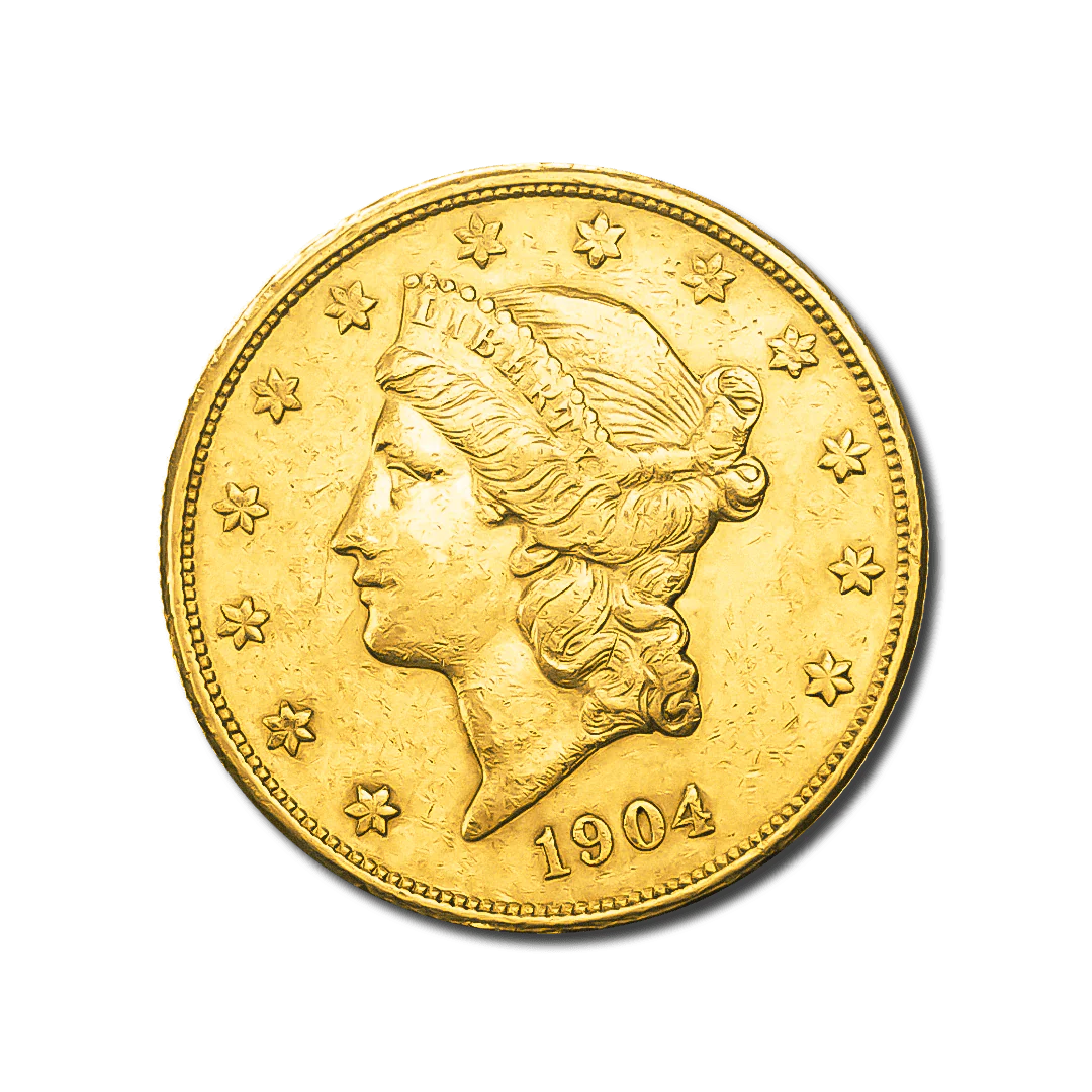 Pièce Or 20 Dollars US –33,44 g – Or 900‰