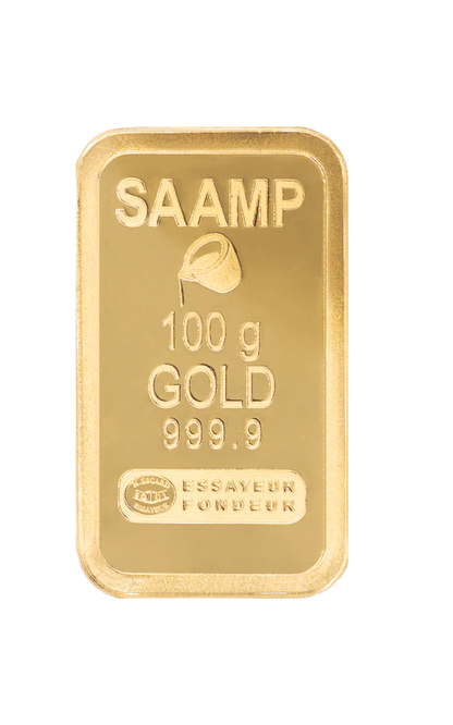 Lingot d’or 100 g – Or pur 999,9‰