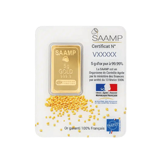 Lingot d’or 5 g – Or pur 999,9‰