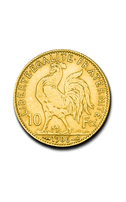 Pièce Or 10 Francs Coq – 3,22 g– Or 900‰ (INTERNE)