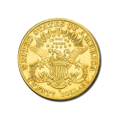 Pièce Or 20 Dollars US –33,44 g – Or 900‰