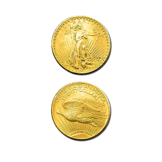 Pièce Or 20 Dollars US –33,44 g – Or 900‰