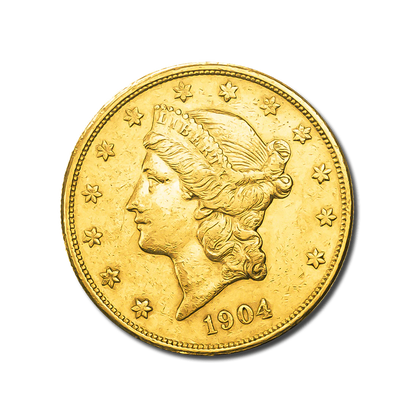 Pièce Or 20 Dollars US –33,44 g – Or 900‰