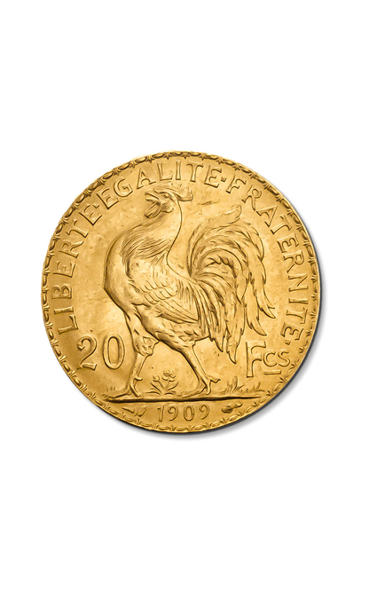 Pièce Or 20 Francs Coq – 6,45 g – Or 900‰ (INTERNE)