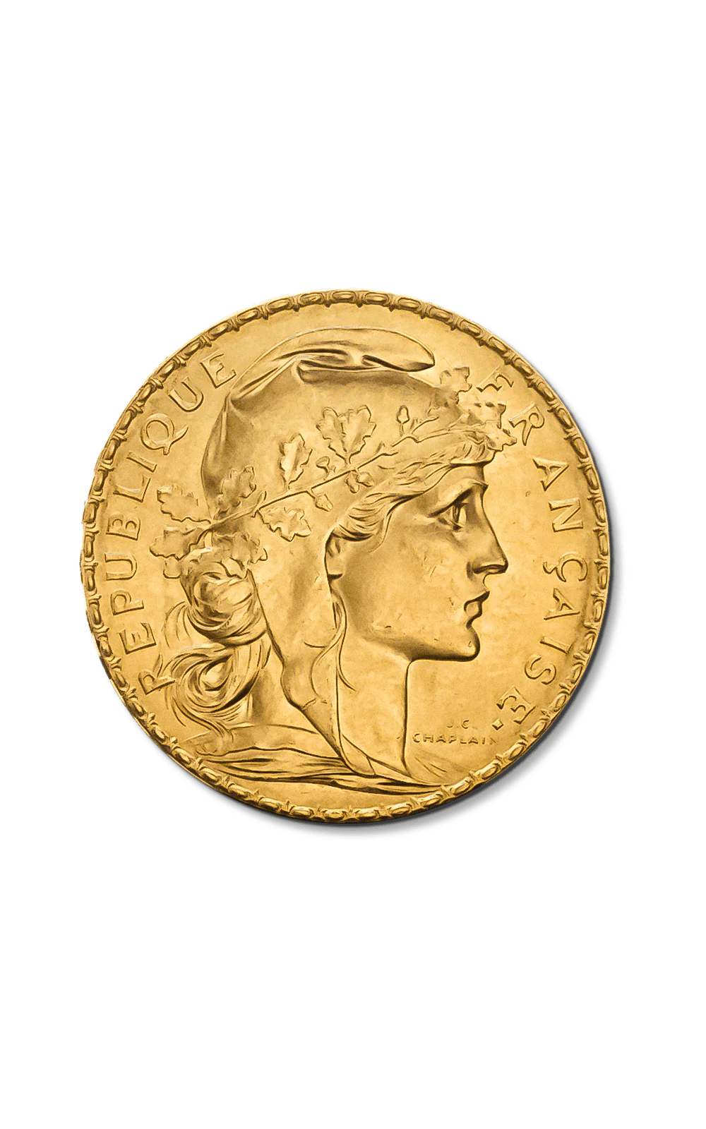 Pièce Or 20 Francs Coq – 6,45 g – Or 900‰ (INTERNE)