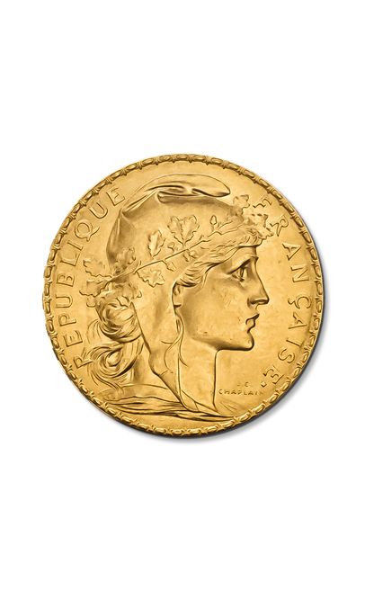 Pièce Or 20 Francs Coq – 6,45 g – Or 900‰ (INTERNE)