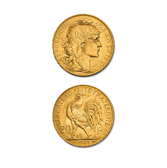 Pièce Or 20 Francs Coq – 6,45 g – Or 900‰