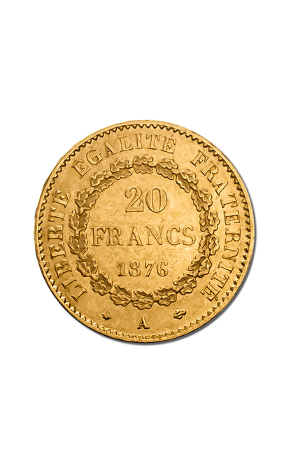 Pièce Or 20 Francs Génie –6,45 g – Or 900‰