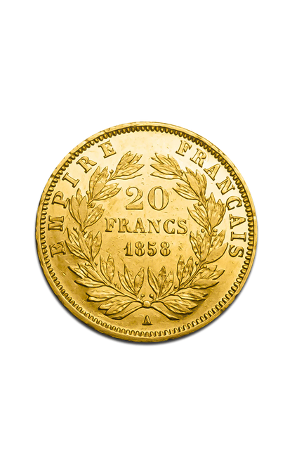 Pièce Or 20 Francs Napoléon Non Lauré –6,45 g –Or 900‰