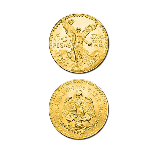Pièce Or 50 Pesos Mexicain – 41,66 g – Or 900‰